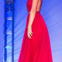 Red long prom dresses, A-line V-neck chiffon long prom gowns, formal dresses,sexy evening dress - Thumbnail 1