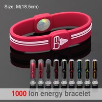 1000 ion Energy Bracelet Sport Silicon Wrist Band - Thumbnail 1