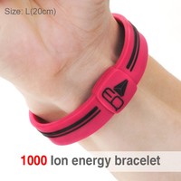1000 ion Energy Bracelet Sport Silicon Wrist Band - Thumbnail 2