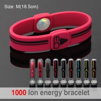 1000 ion Energy Bracelet Sport Silicon Wrist Band - Thumbnail 3