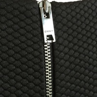 DKNY V-neck Textured Jersey Sheath Dress - Thumbnail 3