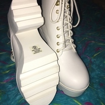 Platform Heels White