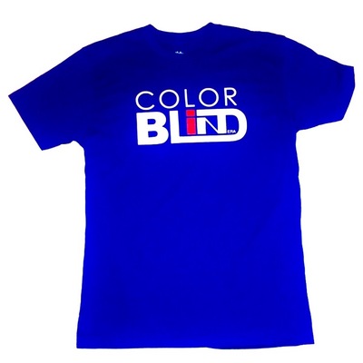 Original color blind era tee: blue