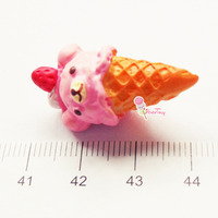 3 Rilakkuma Icecream Re-ment Cabochon Charms - Thumbnail 1