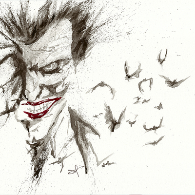 Joker - arkham asylum print