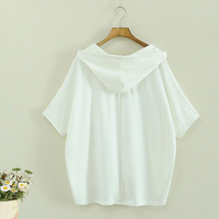 Solid Hoodie Pockets T-shirts - Thumbnail 2