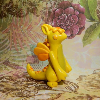 Yellow flower dragon