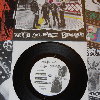 Asuka and the bum servants "punk president" 7" ep