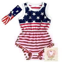 Little Miss Freedom Romper