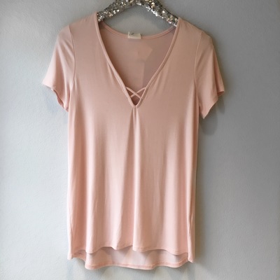 Blush Criss-Cross Top