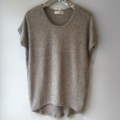 Taupe knit top