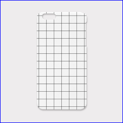 GRID-WHITE iPHONE CASE