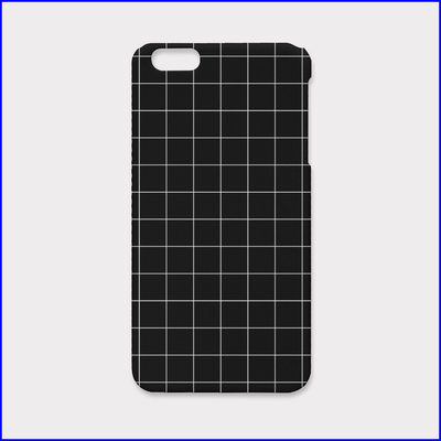 Grid-black iphone case