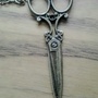 Bronze Tone Elegant Steampunk Scissors Necklace-1