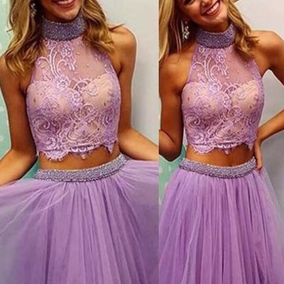 Two piece homecoming dress ,sleeveless homecoming dress,tulle homecoming dress , bd14557