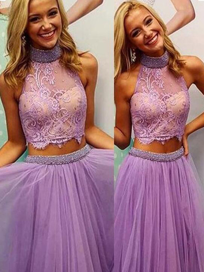 Two piece homecoming dress ,sleeveless homecoming dress,tulle homecoming dress , BD14557