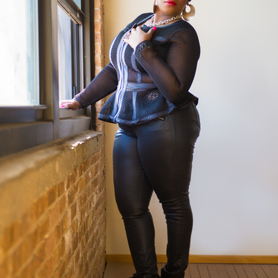 Mesh peplum jacket size 14/16