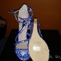 Geo Print Wedge Sandals Size 9 - Thumbnail 2
