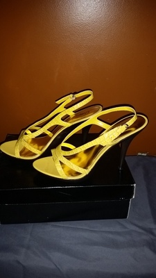 Yellow Slingback Sandal 9.5