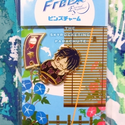 Free! eternal summer - metal charm pin - tachibana makoto / yamazaki sousuke / ryuugazaki rei - 