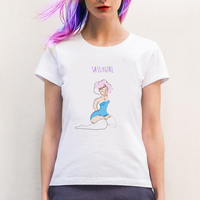 Sassy Girl Pastel Goth Casual T-Shirt - Thumbnail 1