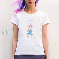 Sassy Girl Pastel Goth Casual T-Shirt - Thumbnail 3