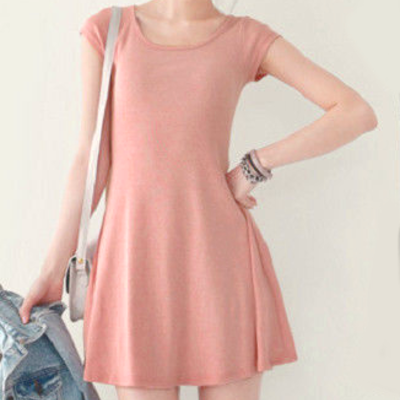 Flared knit dress