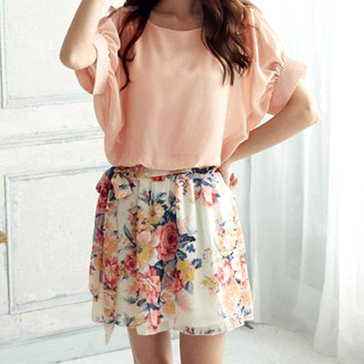 Floral chiffon dress