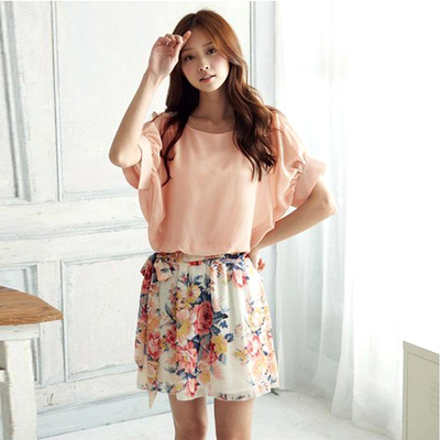 Floral chiffon dress