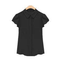 Chiffon Button-Up Blouse - Thumbnail 3