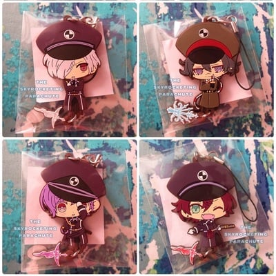 Diabolik lovers - rubber strap - sakamaki subaru / ayato / raito / kanato / mukami yuuma / azusa - tsukinami shin / carla - 