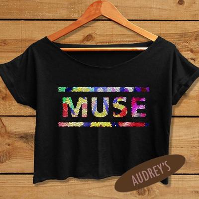 Rock muse shirt band crop tee music alternative style - Thumbnail 2