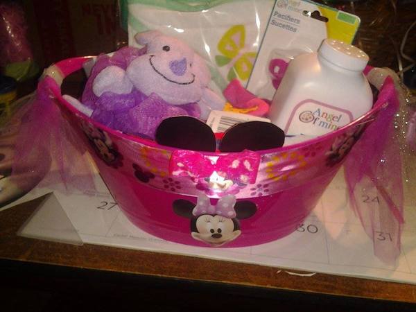 Baby Minnie Mouse Gift Basket