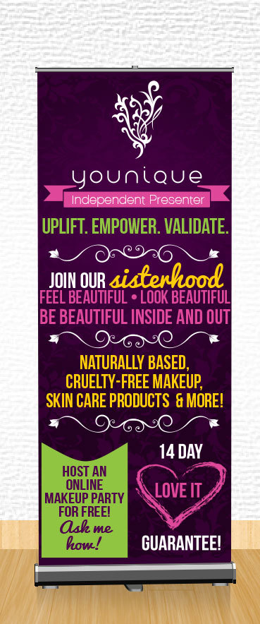 YOUNIQUE - RETRACTABLE BANNER 1