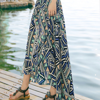 KOREAN STYLE BOHEMIAN CHIFFON SKIRT WITH IRREGULAR T SHIRT XZ15D123 - Thumbnail 1