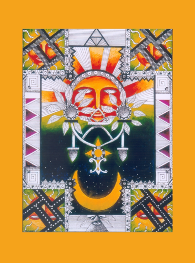 "Twilight Chandelier" greeting card