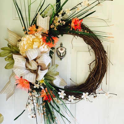 Country summer wreath 