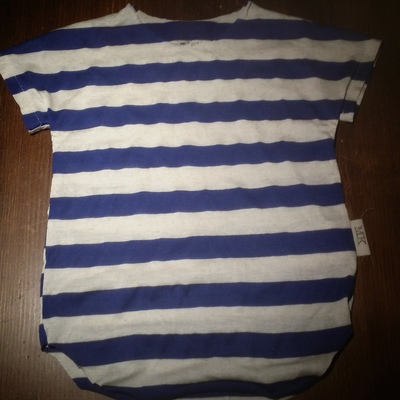 Short sleeved breton stripe long t