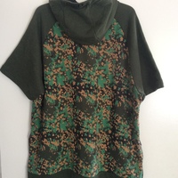 PUMA MEN'S SHORT SLEEVE HOODIE BLACK FOREST GREEN PRINT XXL 56965801 - Thumbnail 2