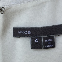 VINCE Ivory Snake-effect Jacquard Shift Dress - Thumbnail 4