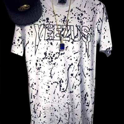 Yeezyus figured kanye west hiphop round neck tee shirts - Thumbnail 5