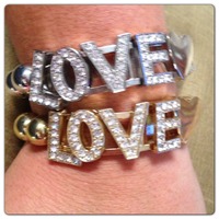 L-O-V-E Bracelet gold tone  - Thumbnail 1