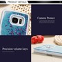 NEW! Samsung Galaxy S7 EDGE Dynamic Liquid Quicksand Glitter Stars Clear Case PINK-2