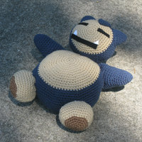 Snorlax Plush Crochet Amigurumi - Thumbnail 2