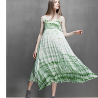 S DEER PALE GREEN ABSTRACT PRINT IRREGULAR DRESS S15281253 - Thumbnail 1