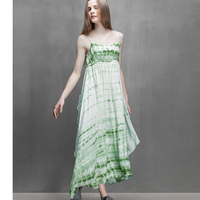 S DEER PALE GREEN ABSTRACT PRINT IRREGULAR DRESS S15281253 - Thumbnail 2