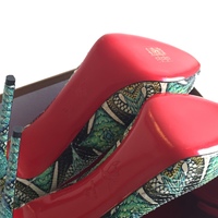CHRISTIAN LOUBOUTIN "New Very Prive" Python Inferno Platform Pumps - Thumbnail 4