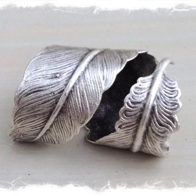 Serenade leaf wrap ring