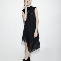 PUNK RAVE RETRO STYLE SLEEVELESS DRESS SHIRT PQ-152 - Thumbnail 2