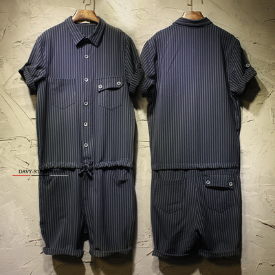 BLACK GREY STRIPED LEOTARD SHORT SLEEVED JUMPSUITS